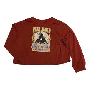 Pink Floyd Kids Long Sleeve Tee - Burnt Red